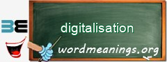 WordMeaning blackboard for digitalisation